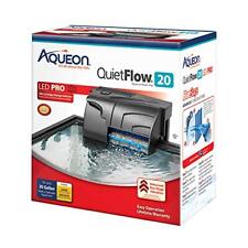Aqueon QuietFlow 20 LED PRO Aquarium Fish Tank Power Filter For Up To 30 Gallon  picture