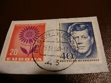 GERMANY BRD GERMAN STAMP  KENNEDY ASSASSINATION ANNIVERSARY CANCELLED   11-23-64 picture