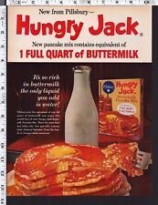 1962 Vintage Print Ad Pillsbury Hungry Jack Buttermilk Pancake Mix picture