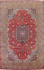 Antique Floral Ardakan Hand-knotted Area Rug Vegetable Dye Oriental Carpet 9x13 picture