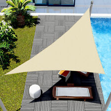 Custom Size Beige Right Triangle Sun Shade Sail Outdoor Canopy Awning Patio Pool picture