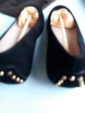 New Tod's Shoes Flat ballerina Black Suede size 6 US /Italy size 36 / UK 3 picture