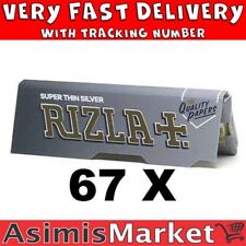 Rizla Silver Rolling Papers 67 Booklets No Box x50 Super Thin Regular Small Size picture