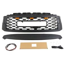 Black Front Grille Fits For TOYOTA Sequoia 2019-2021 Front Grille W/Led Light picture