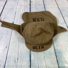 Vintage WW2 USN NAVY Cold Weather Deck Hat - Contract NXsx 82967 - Size 7 picture