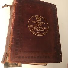 VINTAGE Websters New International Dictionary With Reference History 1913 Rare picture