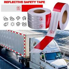 Reflective Trailer Tape Red White Truck Warning Tape Conspicuity Sign Safety Car picture