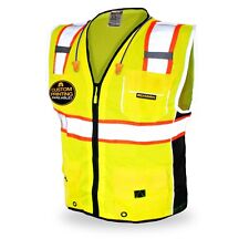 KwikSafety CLASSIC Hi Vis Reflective ANSI PPE Surveyor Class 2 Safety Vest picture