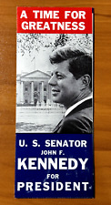 Vintage 1960 John F Kennedy for President Campaign Political Brochure Pamphlet picture
