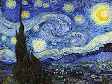 8 x 6 Art Vincent van Gogh Starry Night Ceramic Mural Backsplash Bath Tile #2186 picture