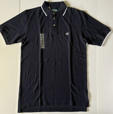 New Big Dogs Mens Size Small Navy Blue 3 Button Short Sleeve Polo Shirt NWT  picture