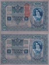 Austria 1000 Kronen 1902 ND 1919 P 59 BIG Size UNC picture
