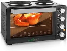 30 Quarts Kitchen Convection Oven 1400-Watt Countertop, Rotisserie Roaster Grill picture