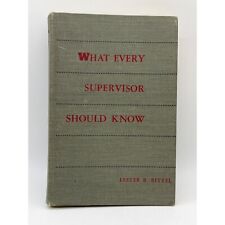Vintage Book What Every Supervisor Should Know Hardback 1959 picture