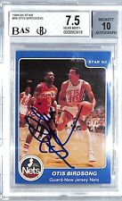 1984-85 Star OTIS BIRDSONG Nets Rookie Card Graded BGS 7.5 Auto 10 picture