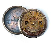 NauticalMart Marine Brass Compass with Calendar Nautical Decor, Pocket Compass, picture