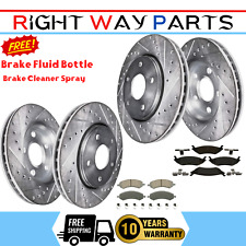 Front Rear Drilled Rotors Brake Pads for 2004 2005 Dodge Ram 1500 Durango 5 Lugs picture