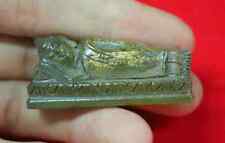Antique Reclining Buddha Naga Eye Carved Scared Cave Crystal Gem Statue picture