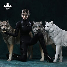 JXK 1/6 Arctic Wolf Model Canis Lupus Arctos Animal Decor Soldier Accessory Gift picture