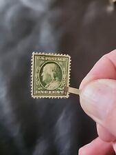 1910 Benjamin Franklin 1 Cent Stamp Green. Rare. EXM-MINT. ESTATE FIND. picture