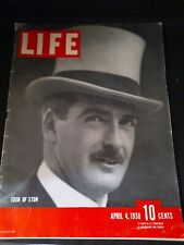 Vintage 1938 April Edition LIFE Magazine - ANTHONY EDEN OF ETON - VG Condition picture
