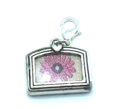 Brighton LOVE MEMORIES Joyful Moment Pink Flowers Picture Embroidered ABC Charm picture