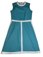 Jean Lang Originals Dress SEE MEASUREMENTS Tiffany Blue Mod Shift 60s Vintage picture