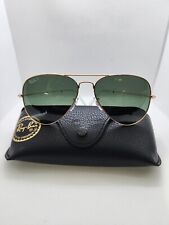Ray-Ban 58mm Aviator Classic Gold Sunglasses - Green Glass Polarized picture