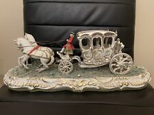 Luigi Fabris Italy 1883-1952 Carriage Porcelain Lace Figurine Capodimonte 15