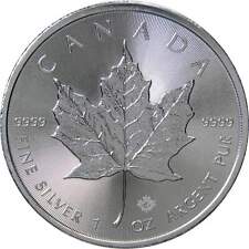 2017 Canadian Maple Leaf BU Brilliant Uncirculated 1 oz .9999 Silver $5 Coin picture