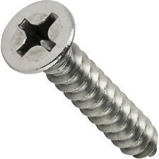 #4 Phillips Flat Head Self Tapping Sheet Metal Screws Stainless Steel All Sizes picture