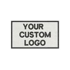CUSTOM YOUR LOGO PERSONALIZED TAG EMBROIDERED PATCH iron-on or hook Applique picture