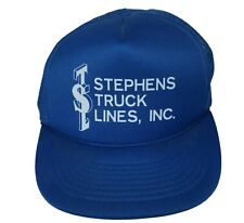 Vintage Stephens Truck Lines Inc Snap-back Mesh Truckers Hat / Cap picture