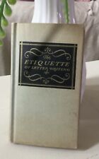 Small Antique Book The Etiquette Of Letter Writing & Social Correspondence 1927 picture