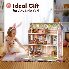 ROBUD 3in1 Retro Wood 1:6 Dollhouse Furniture Accessories Vintage Girl Xmas Gift picture