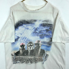 Vintage ZZ Band T-Shirt Extra Large White 1991 Tour Single Stitch Double Sided picture