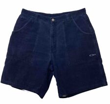 Vintage OP Men’s Corduroy Shorts Surf Ocean Pacific Navy Blue Size 34 Y2K picture