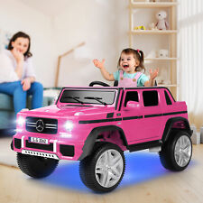 New Pink Electric 12V Battery Kids Ride on Truck Car Toy Music LED w/Remote Girl picture