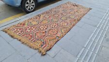 Antique Rug 4x9, Oriental rug 4x9, colorful rug, Turkish Rug, distressed Rug picture