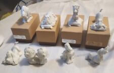 Hallmark Tailwaggers White Bisque Fine Porcelain Figurines 1975- 1983 lot of 8 picture