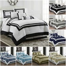 Chezmoi Collection 7-Piece Hotel style Comforter Set Full, Queen, King, Cal King picture