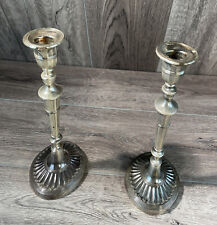 Vintage Gorham Silver Plate Classic Candlesticks 9” Pair of Candle Holders picture