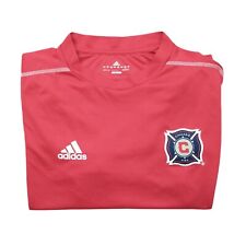 Adidas Chicago Fire Shirt Mens Large Red Soccer Jersey Performance Stretch picture