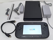 Nintendo Wii U Gaming System 32GB Console + Gamepad Complete Bundle Matte BLACK picture