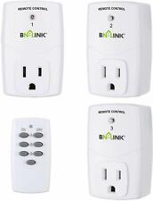 BN-LINK Wireless Remote Control Outlet Switch Power Plug -1 remote 3 plugs picture