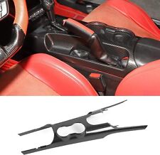 Interior Center Console Gear Shift Panel Trim Carbon Fiber for Ford Mustang 15+ picture