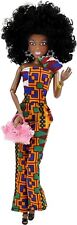 Beautiful African-American Barbie doll with a nice dress picture