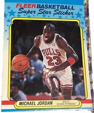 1988-89 Fleer Sticker Set-Break #7 Michael Jordan  Super Clean-pack Fresh 🔥🔥 picture