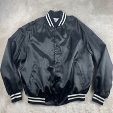 Vintage WestArk USA Black Satin Jacket Size XL  picture