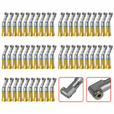 50pcs NSK Style Dental Slow/Low Speed Handpiece Contra angle Latch E-type Gold picture
